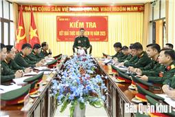 Quân khu kiểm tra toàn diện kết quả thực hiện nhiệm vụ năm 2025 tại Sư đoàn 3